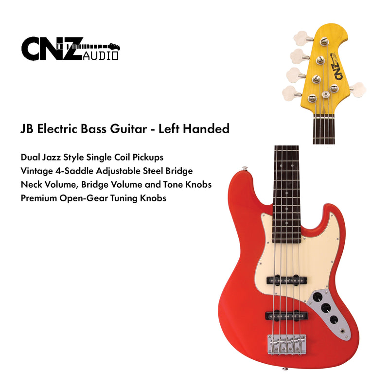 JB-SG-5 | Five String Electric Bass - Surf Green