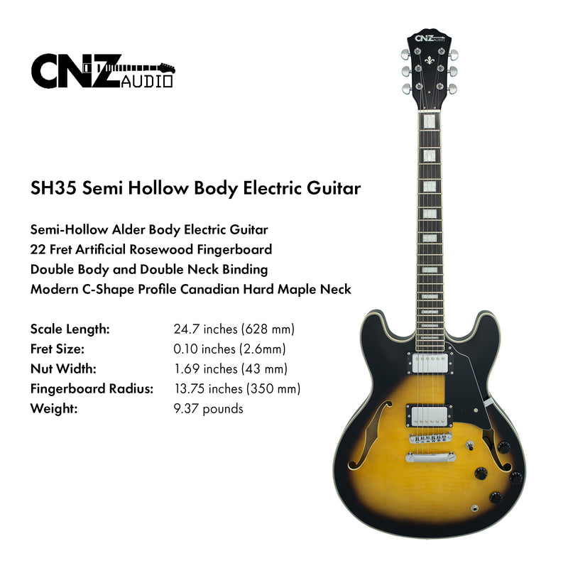 SH35-VS | Electric Guitar - Semi-Hollow - Vintage Sunburst