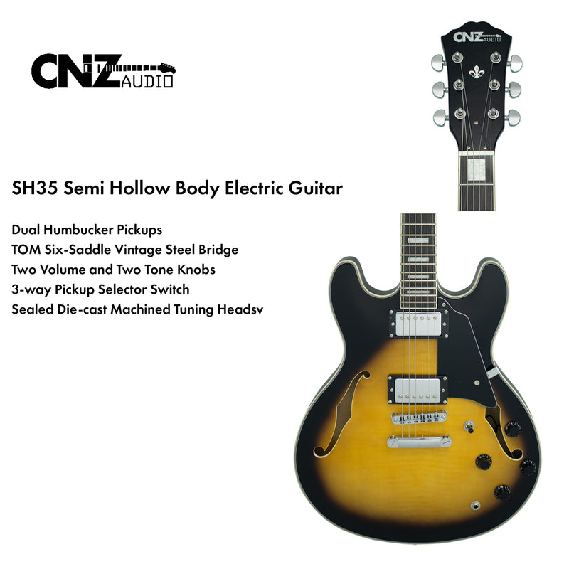 SH35-VS | Electric Guitar - Semi-Hollow - Vintage Sunburst