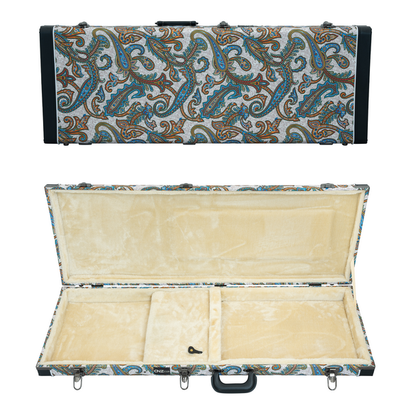 Classic Wood TL/ST Electric Guitar Case - Floral Tan | CNZ Audio Classic Wood TL/ST Electric Guitar Case - Floral Tan | CNZ Audio