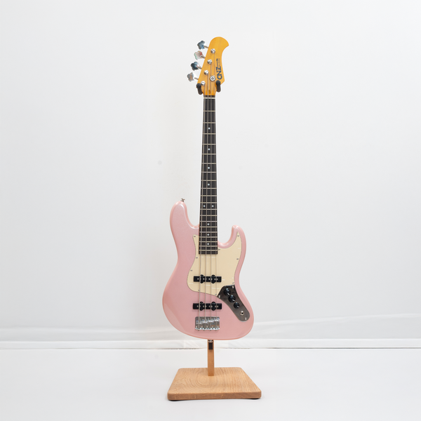 Hot pink bass guitar hotsell