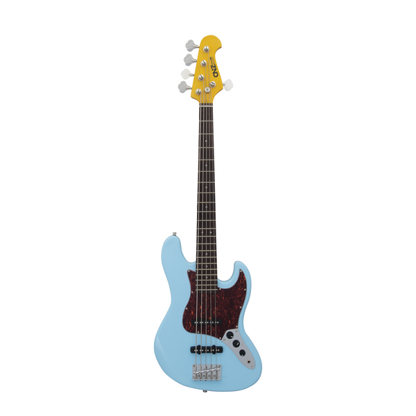 JB-DB-5 | Five String Electric Bass - Daphne Blue – CNZ Audio JB-DB-5 | Five String Electric Bass - Daphne Blue – CNZ Audio