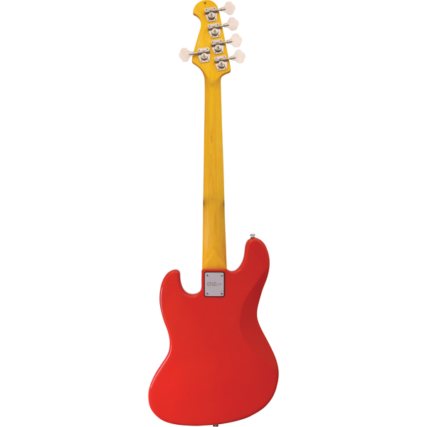 JB-FRD-5 | Five String Electric Bass - Fiesta Red – CNZ Audio