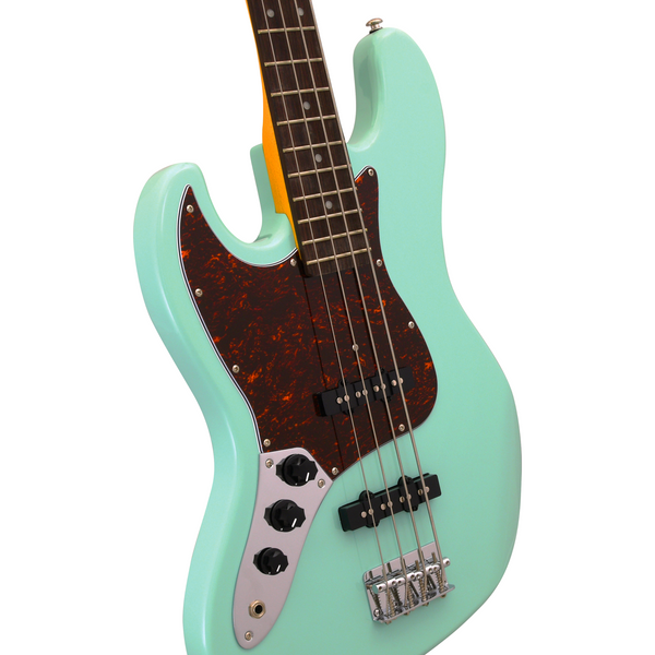 JB-SG-L | Lefty Electric Bass - Surf Green – CNZ Audio JB-SG-L | Lefty Electric Bass - Surf Green – CNZ Audio