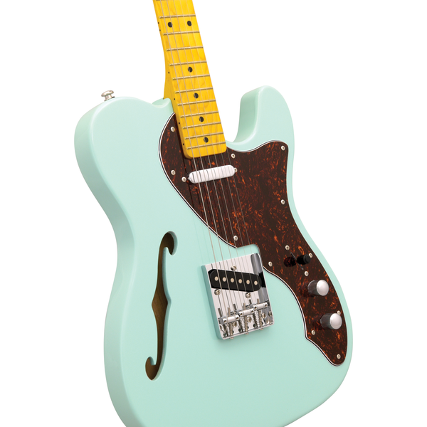 TL-SHH-SG-TRPG  Electric Guitar Thinline Semi-Hollow - Surf Green w/T –  CNZ Audio