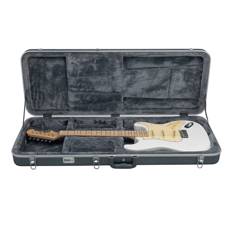 Deluxe ABS Electric Guitar Case - Textured Gray