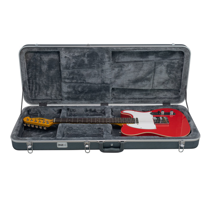 Deluxe ABS Electric Guitar Case - Textured Gray
