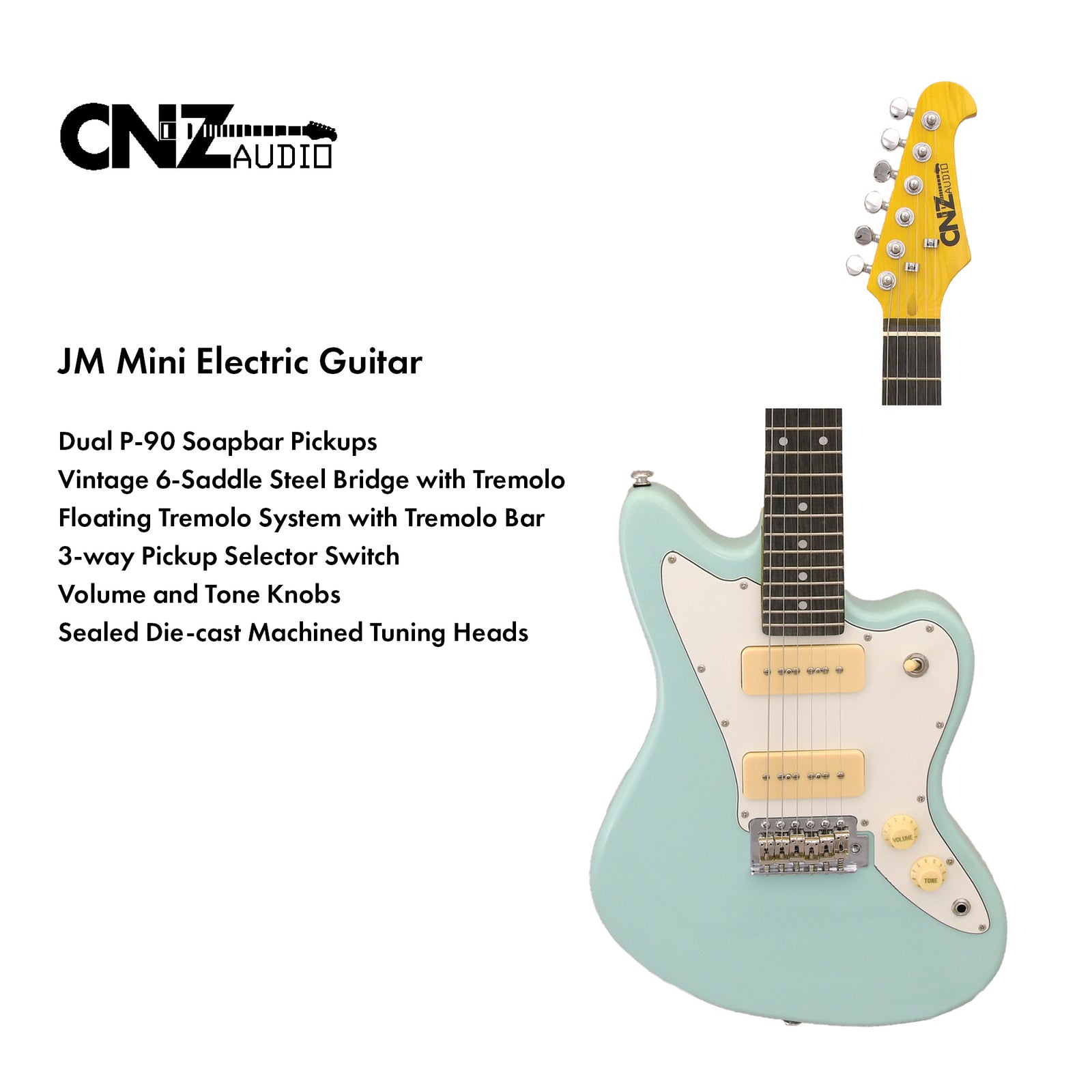 CNZAudioJMMiniElectricGuitarGr