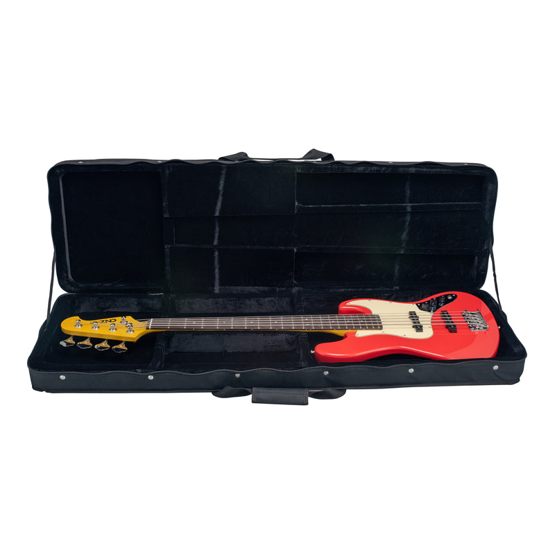 Lightweight Polyfoam Bass Guitar Case - Black | CNZ Audio