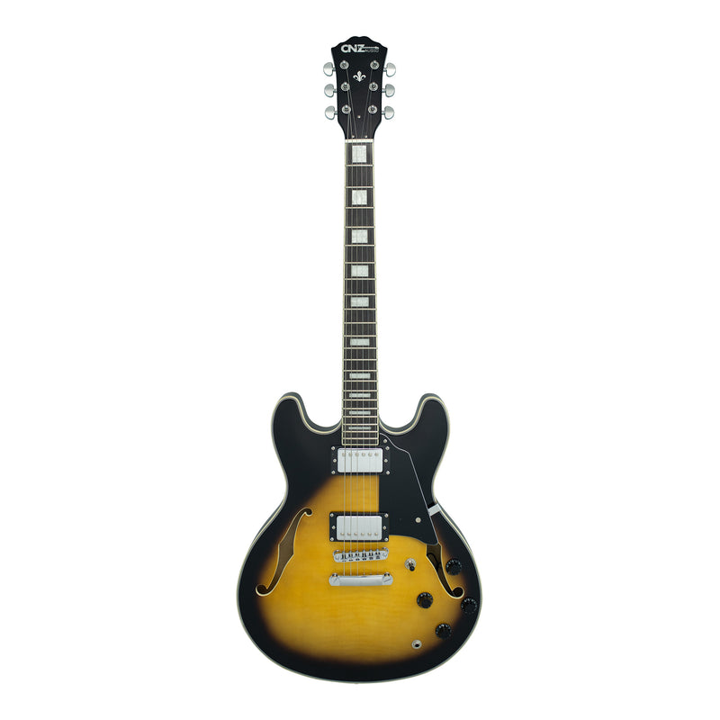 SH35-VS | Lefty Semi Hollow Body Electric Guitar - Vintage 