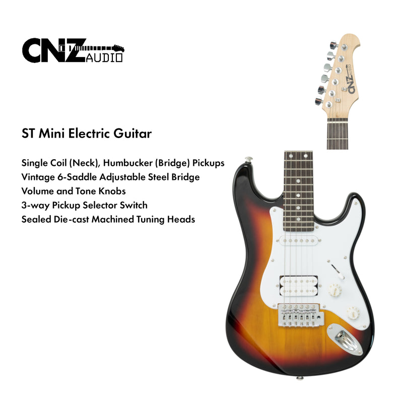 ST-MINI-B | Electric Guitar - Blue | CNZ Audio