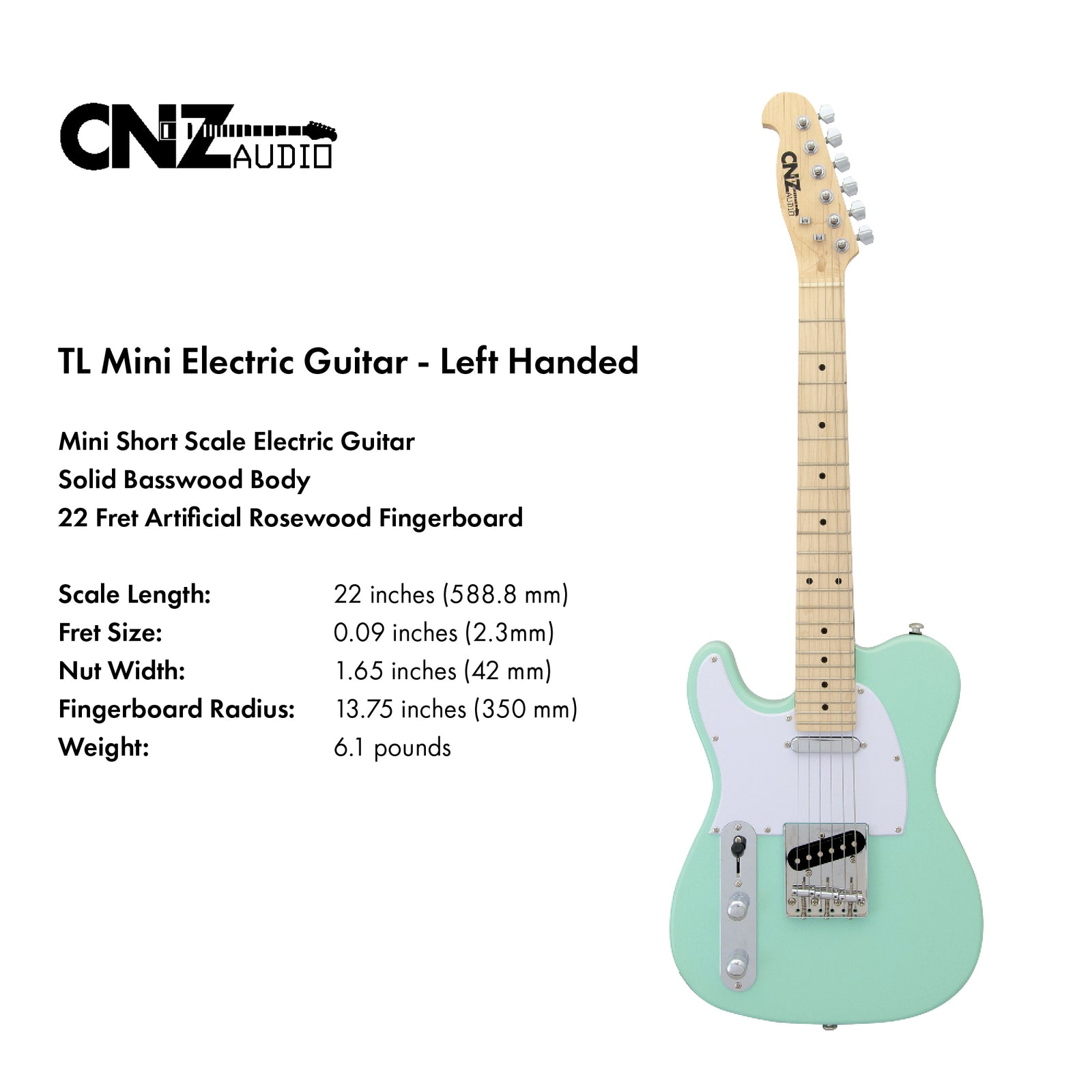 CNZAudioTLMiniElectricGuitarLe