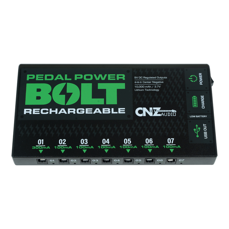 Rechargeable Pedal Power Supply - Pedal Power Bolt | CNZ Audio
