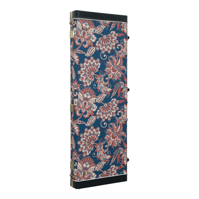 Classic Wood JM Electric Guitar Case - Vintage Floral Navy