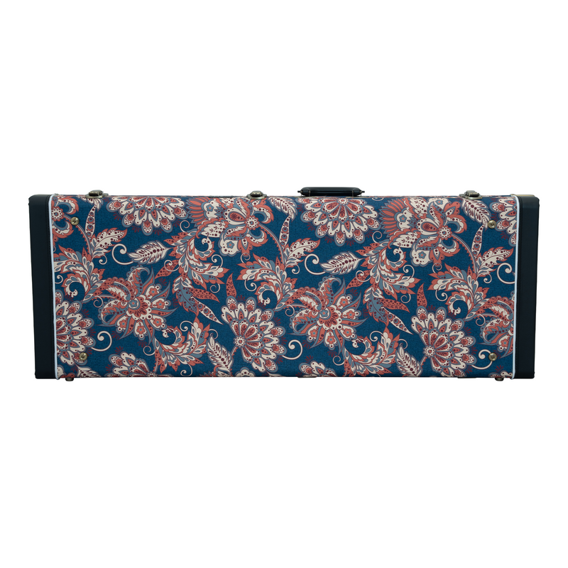 Classic Wood TL/ST Electric Guitar Case - Vintage Floral Navy