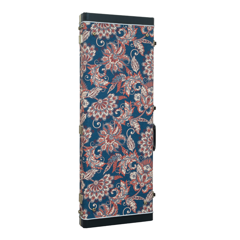Classic Wood TL/ST Electric Guitar Case - Vintage Floral Navy