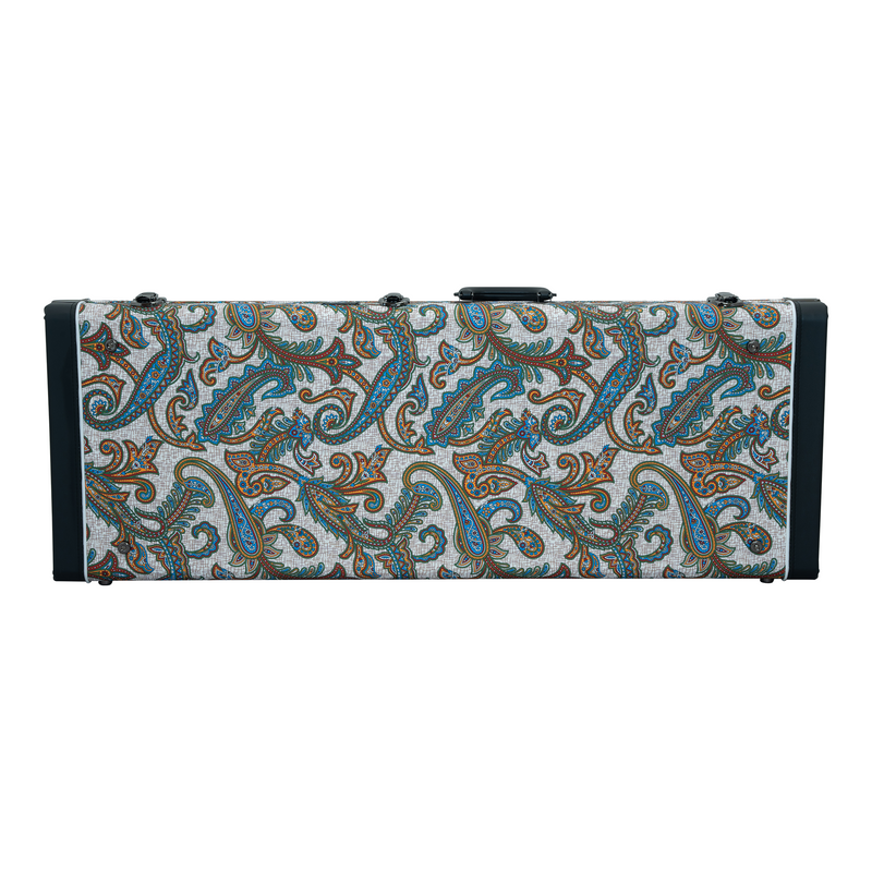 Classic Wood TL/ST Electric Guitar Case - Paisley Floral Tan