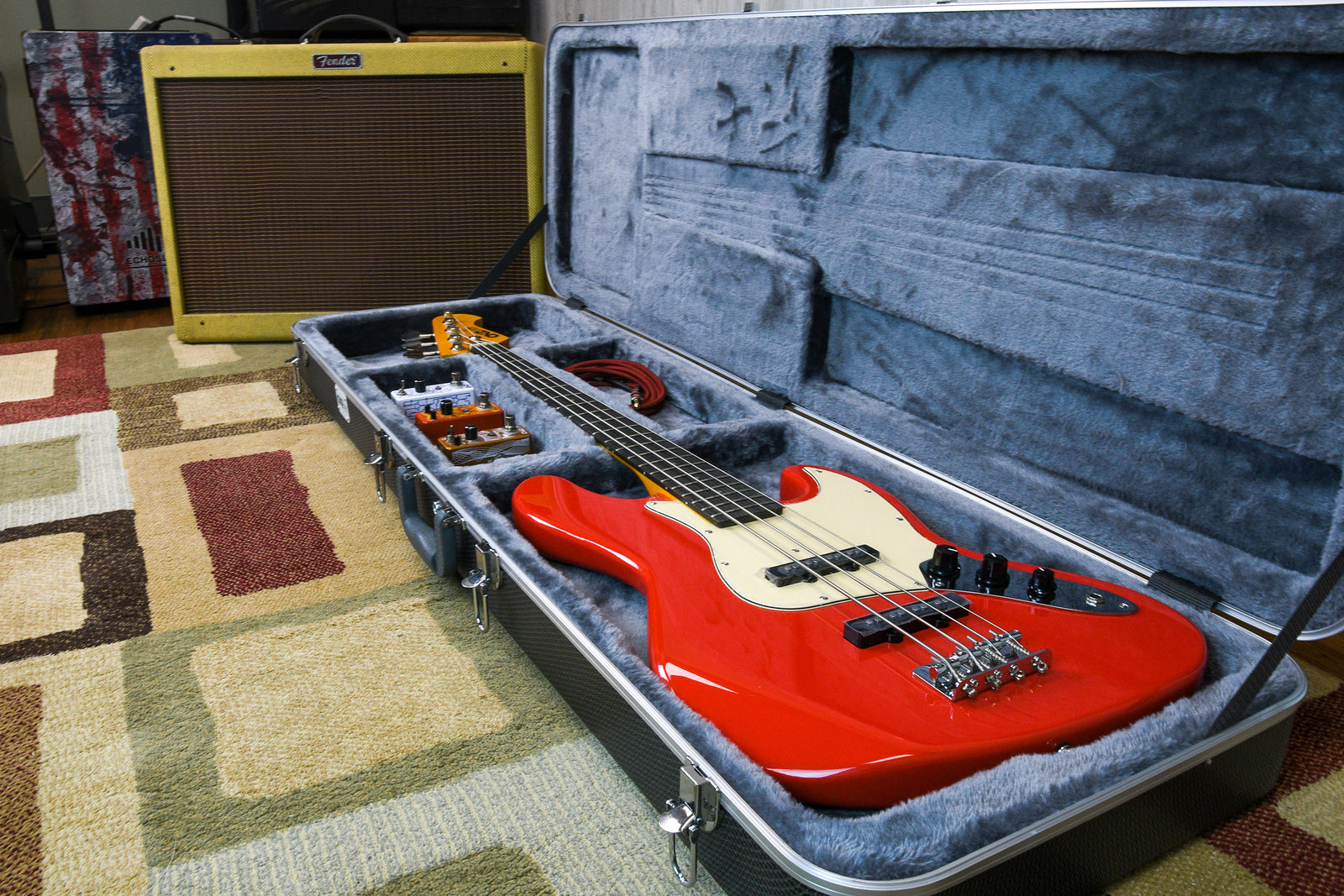 Deluxe ABS Electric Guitar Case - Textured Gray | CNZ Audio
