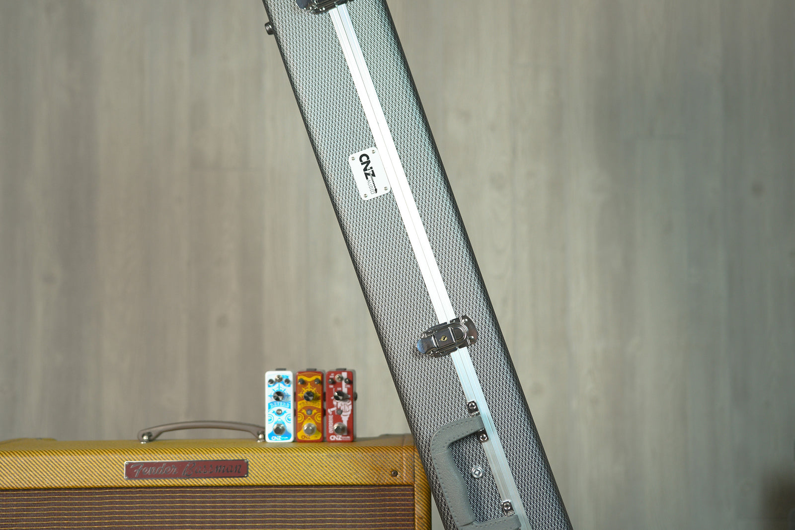 Deluxe ABS Bass Guitar Case - Textured Gray | CNZ Audio