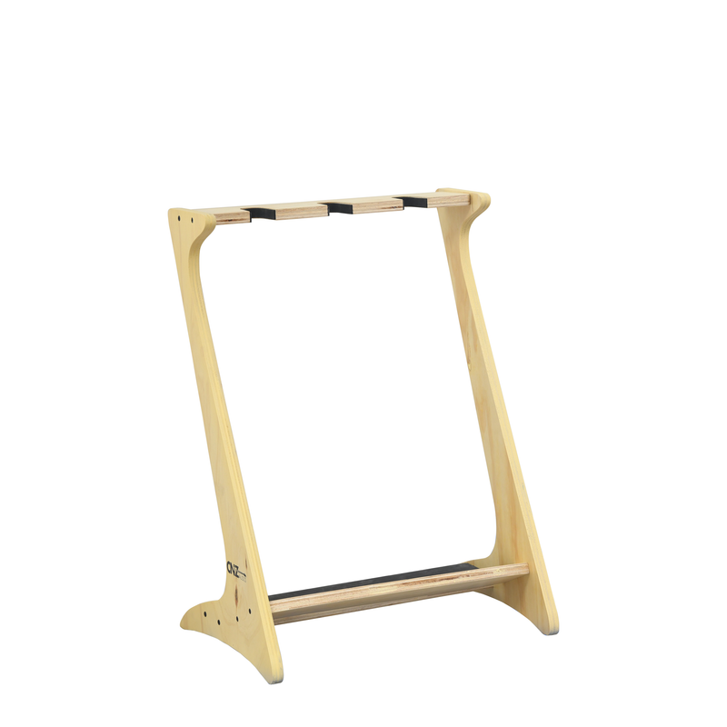 Wooden 3 Guitar Stand - Natural