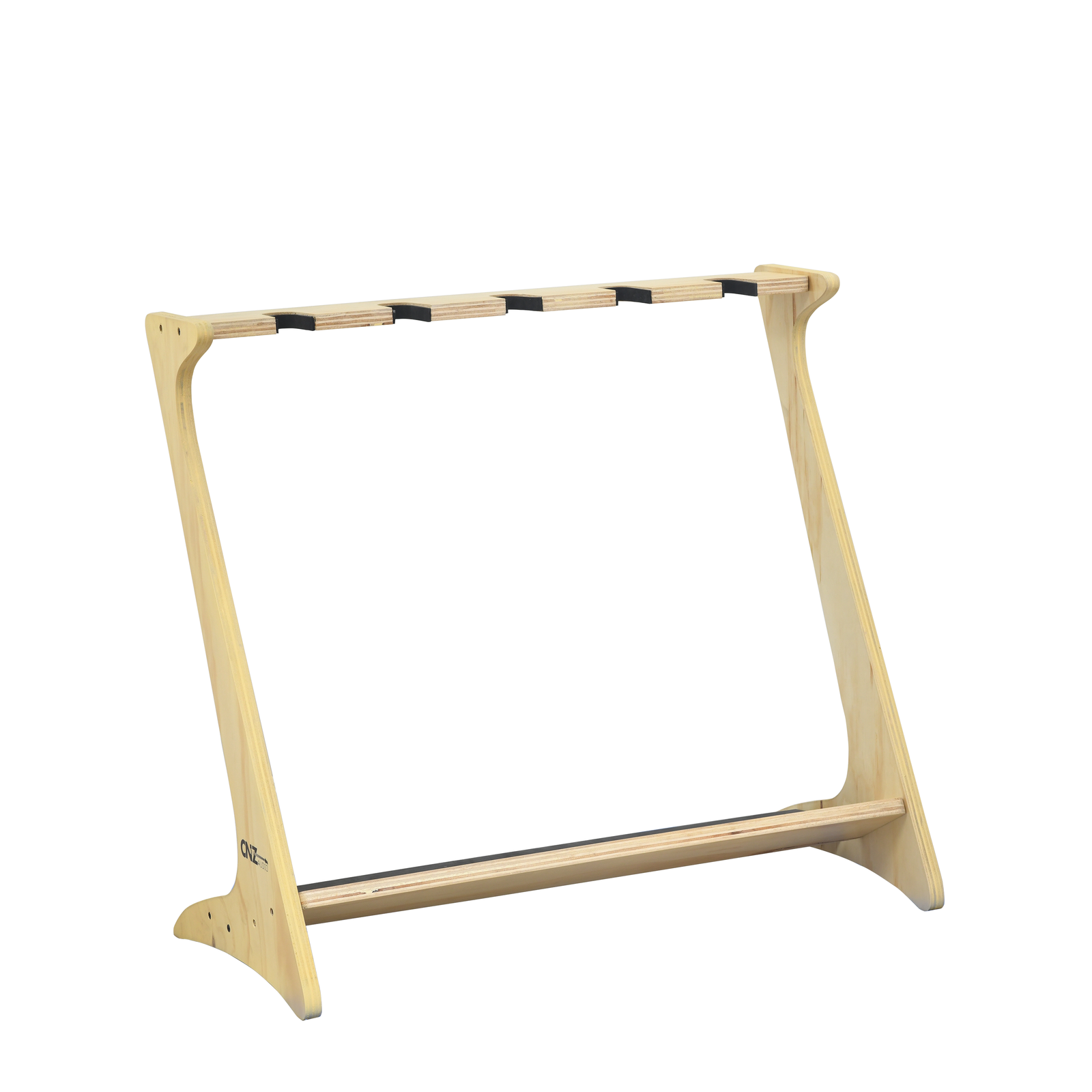 CNZ Audio Wooden Guitar Stand - 5 Guitar Natural | CNZ Audio