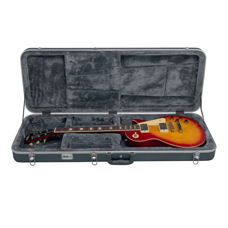 Deluxe ABS Electric Guitar Case - Textured Gray | CNZ Audio