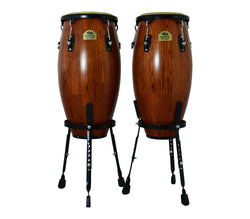 Burnt Sienna 10" & 11" Congas with Basket Stand - Siam Oak