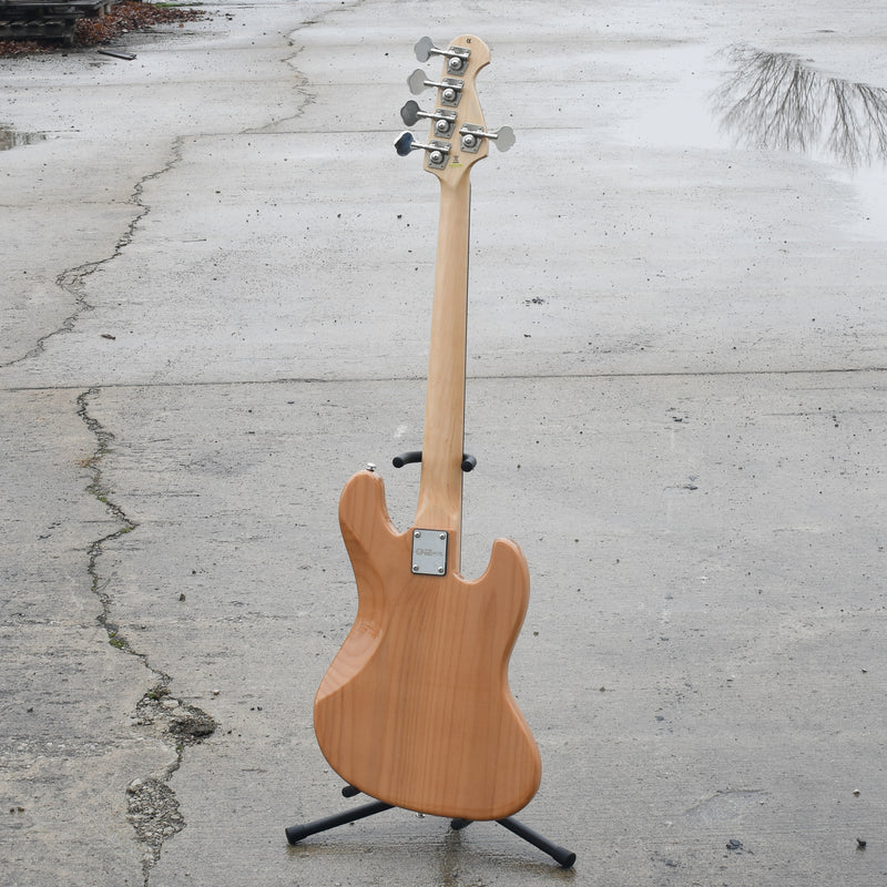 JB-VINT-1975-NL-5-L | Five String Lefty Electric Bass - Natural