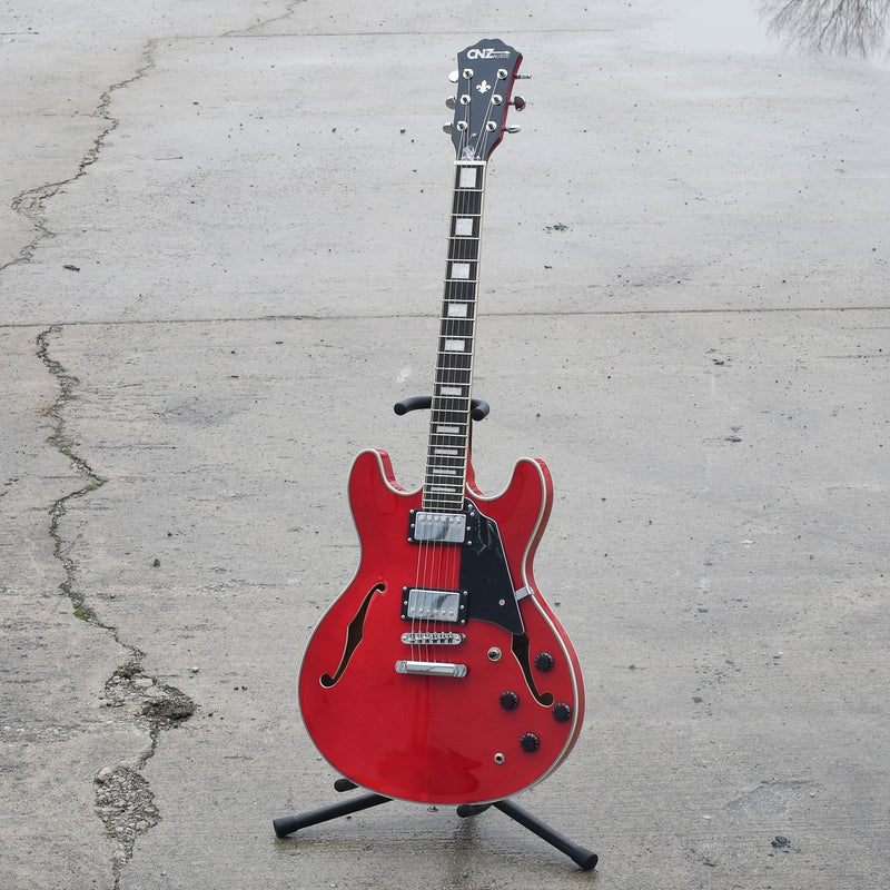 SH35-CR | Semi Hollow Body Electric Guitar - Cherry Red | CNZ Audio