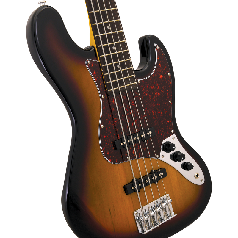 JB-SB-5 | Five String Electric Bass - Sunburst