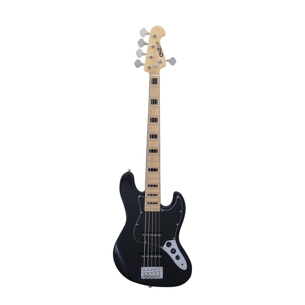 JB-VINT-1975-BK-5 | Five String Electric Bass - Black – CNZ Audio