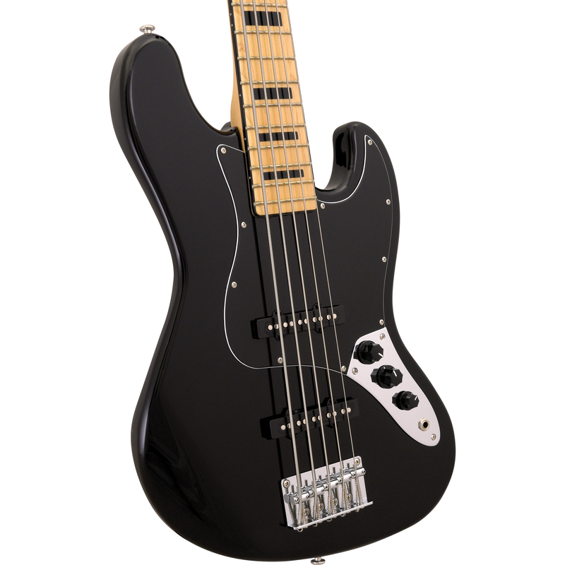 JB-VINT-1975-BK-5 | Five String Electric Bass - Black