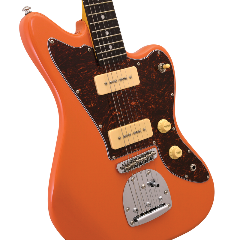JM-CRL-TRPG | JM Electric Guitar - Coral - Tortoise Pickguard JM-CRL-TRPG | JM Electric Guitar - Coral - Tortoise Pickguard