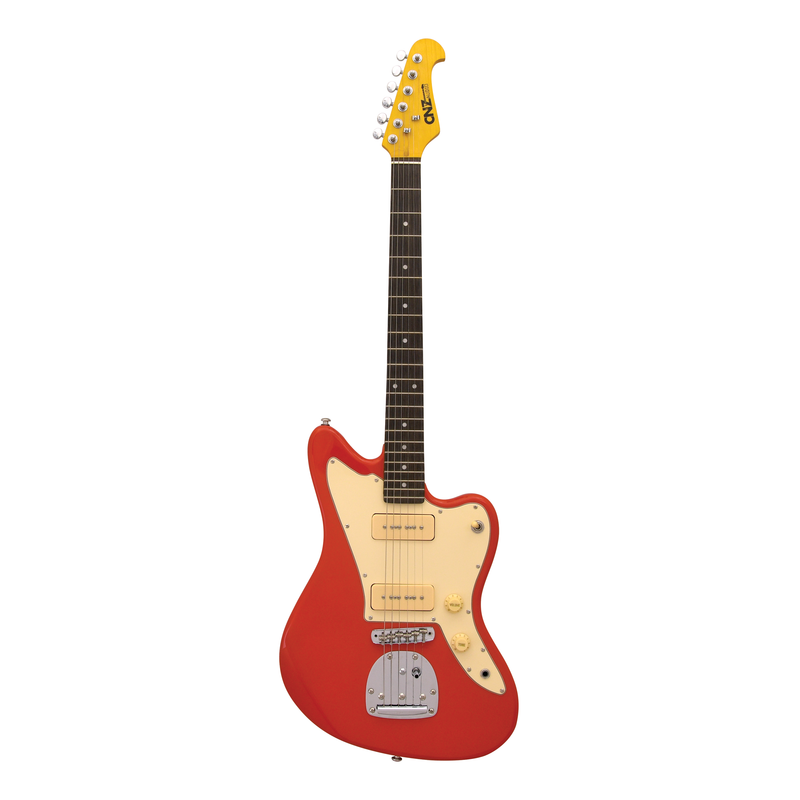 JM-FRD-IVPG | Electric Guitar - Fiesta Red w/Ivory Pickguard – CNZ JM-FRD-IVPG | Electric Guitar - Fiesta Red w/Ivory Pickguard – CNZ